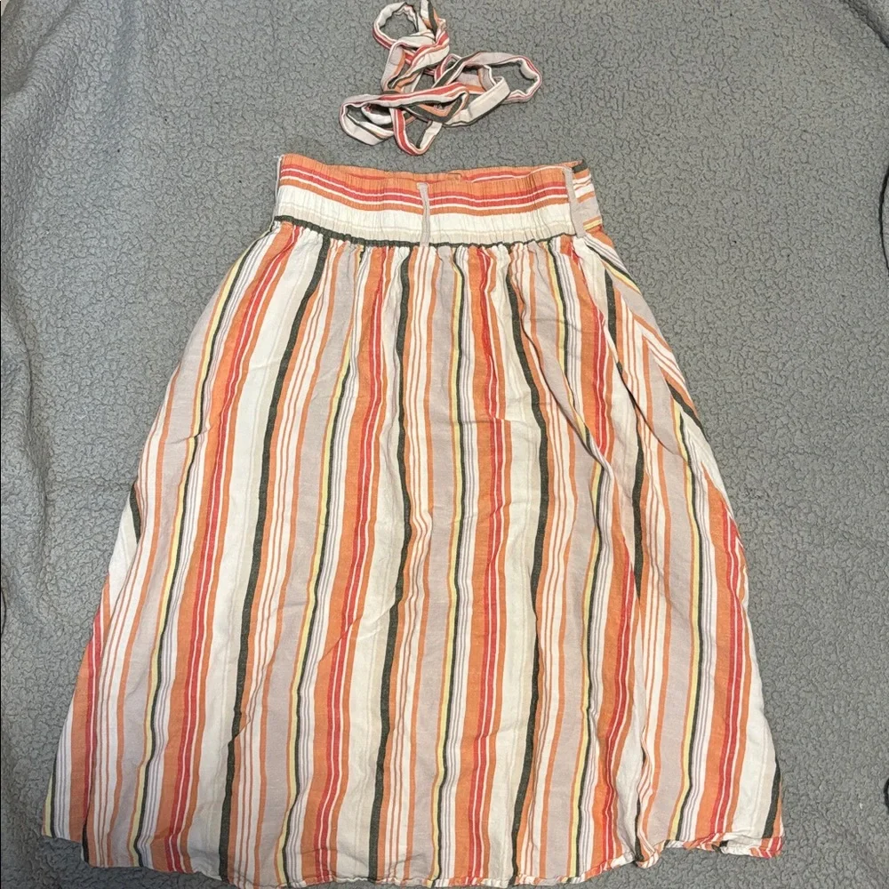 a new day Multicolor Striped A-Line Skirt - Picture 3 of 3